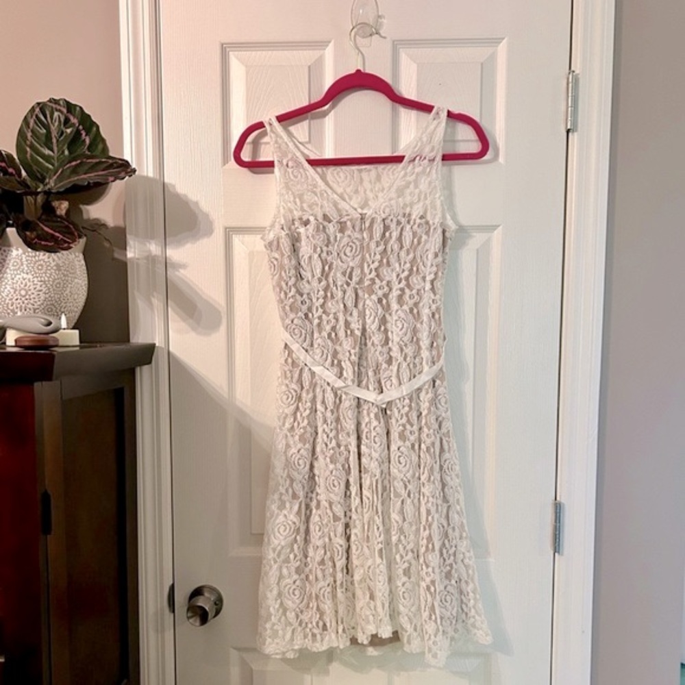 π A Pea in the Pod Taylor Lace Maternity Dress NWT size Small - Picture 3 of 14